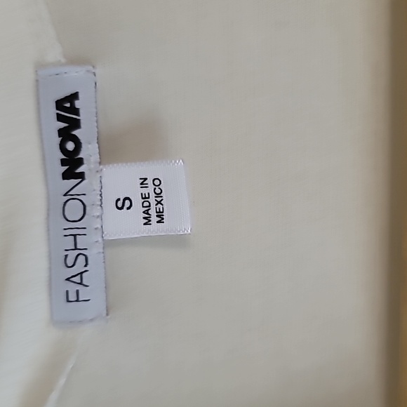 Blouse front wrap high low Fashion Nova SZ S - Picture 6 of 10